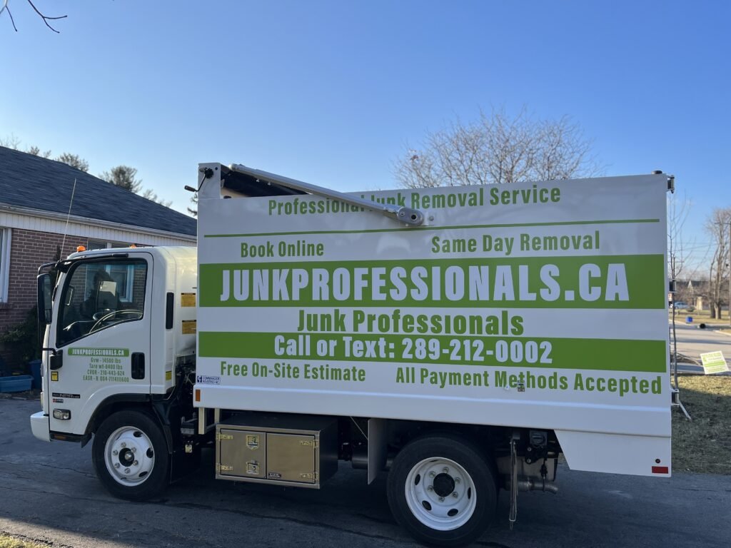 Junk Professionals truck in Halton Region