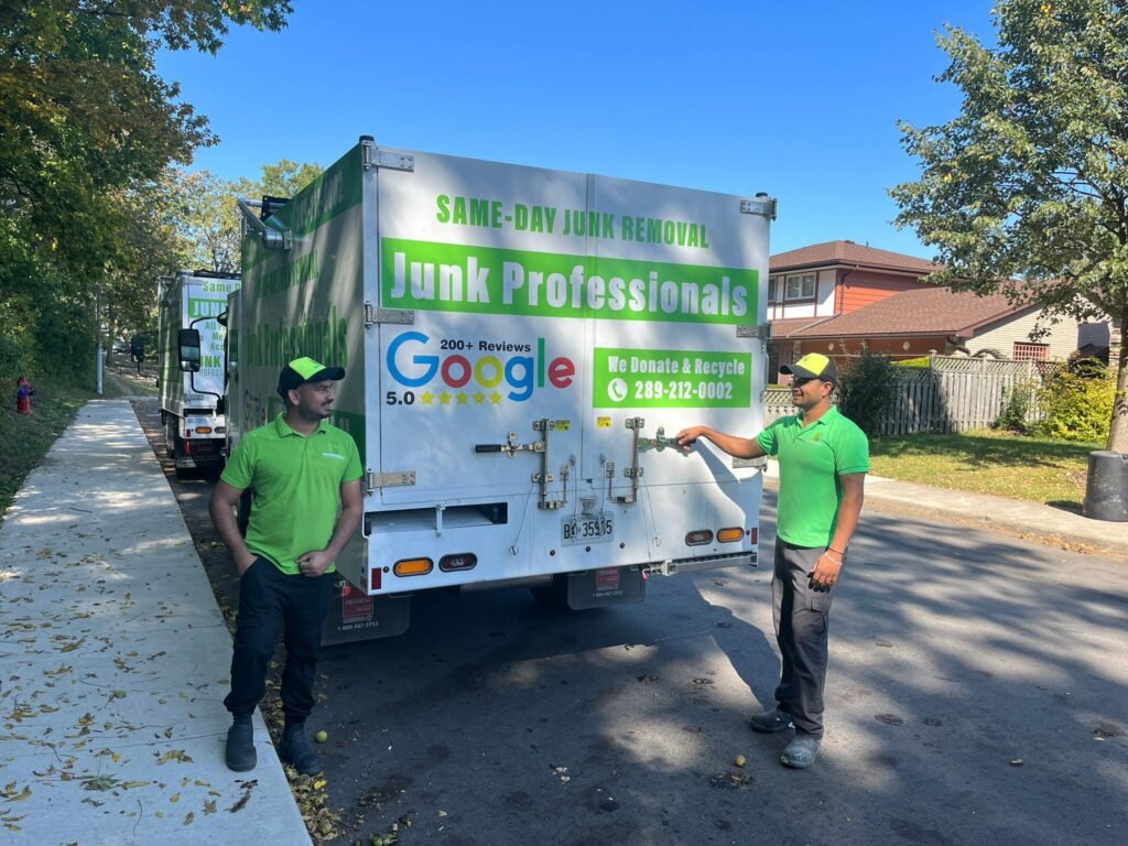 Junk Professionals Team with Truck