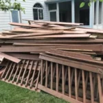 Demolished deck to be picked