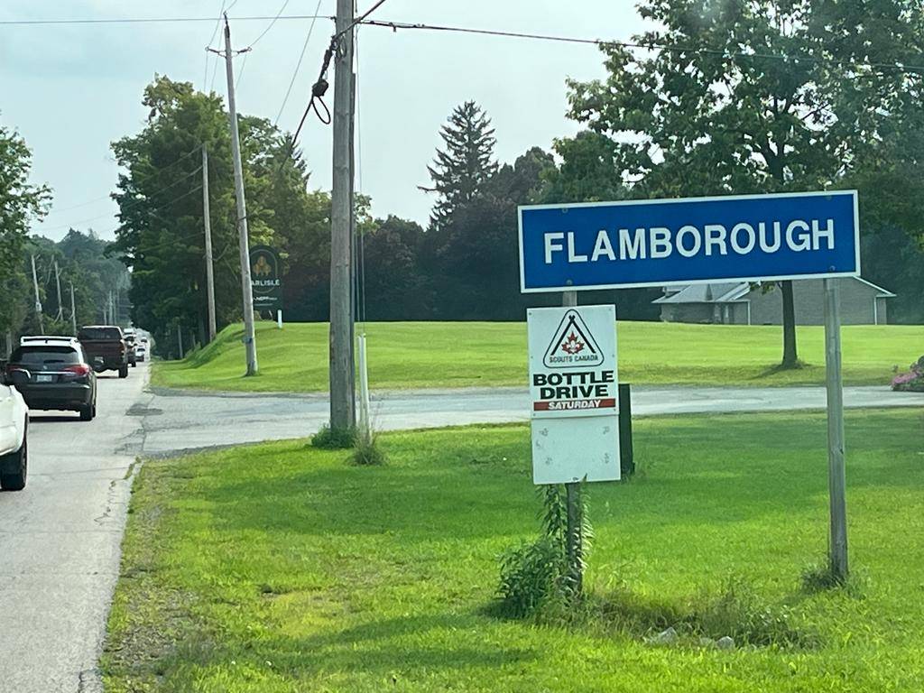 Flamborough, Hamilton sign board view