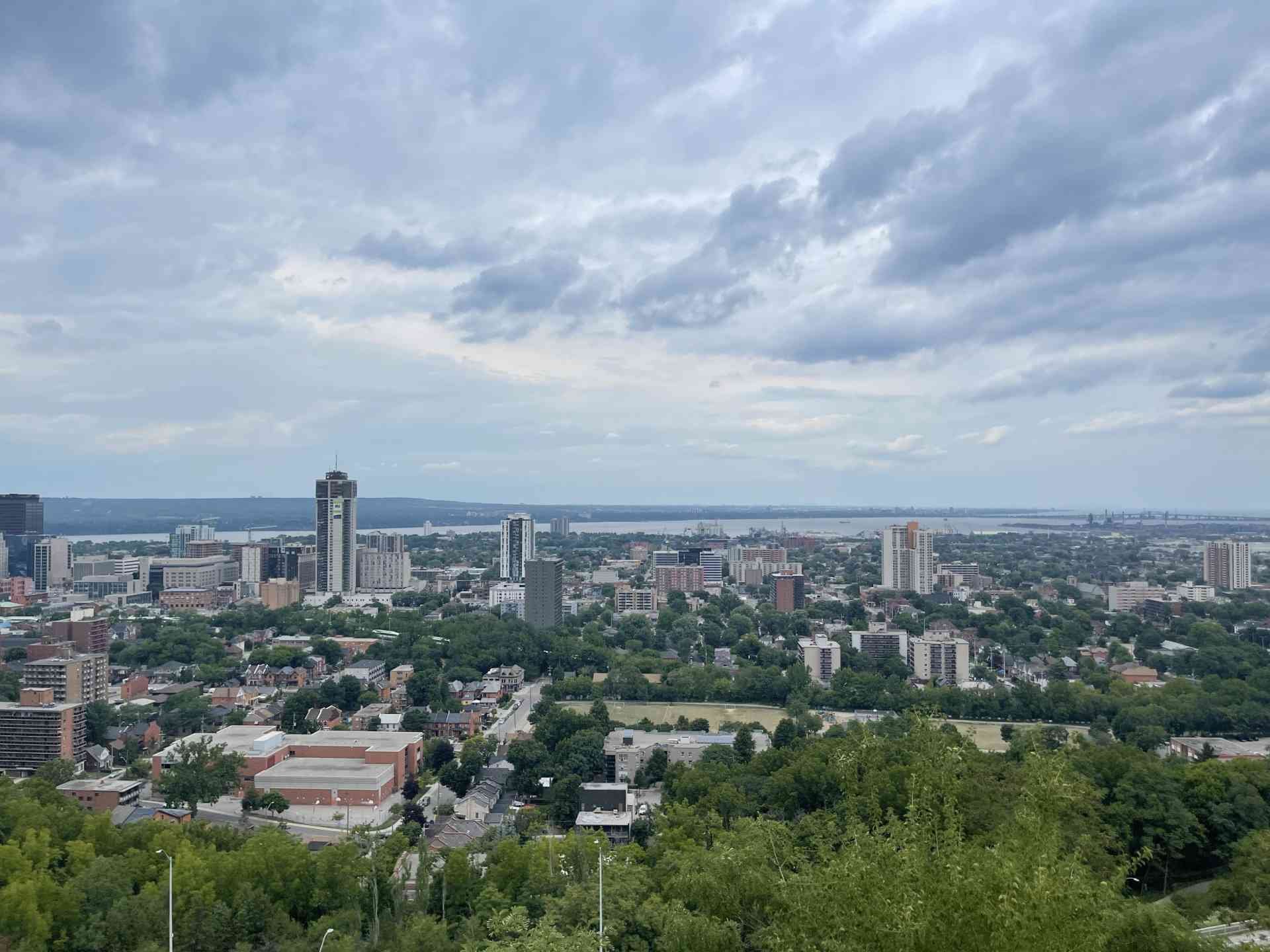 Jersyville, Hamilton city top view