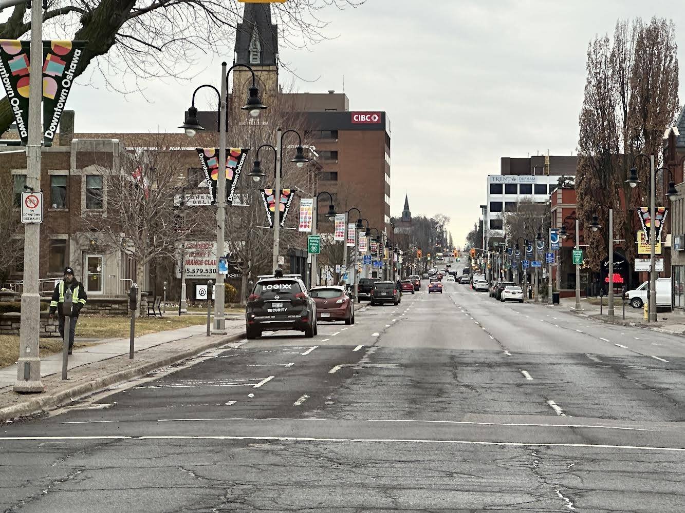 Oshawa, Ontario main road view